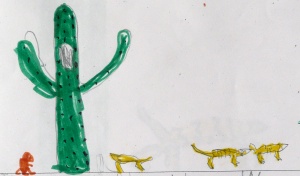 cacti and animals