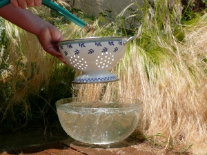 The colander and the bowl