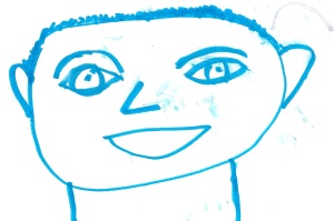 six-year-old self-portrait